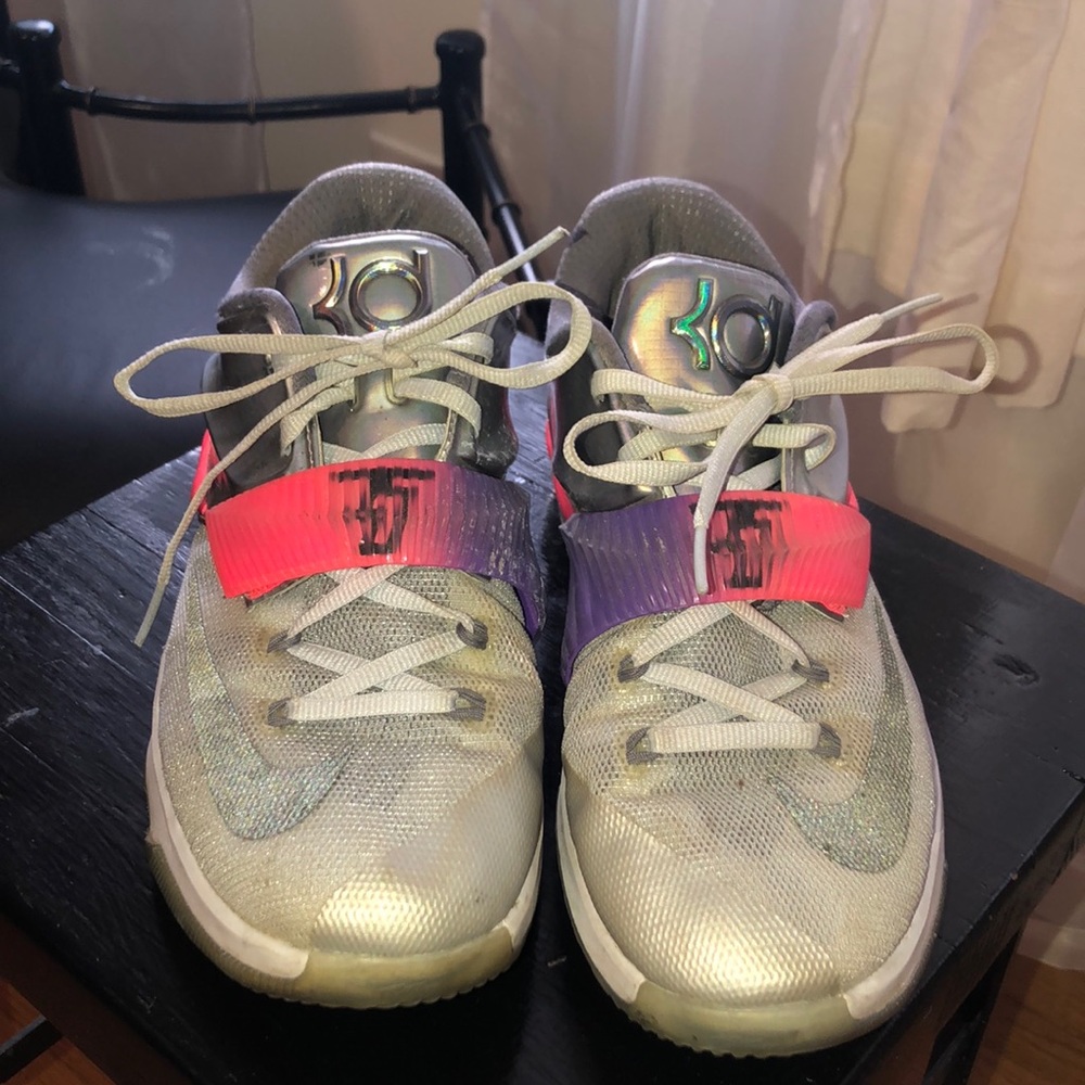 Nike KD grey and pink sneakers used